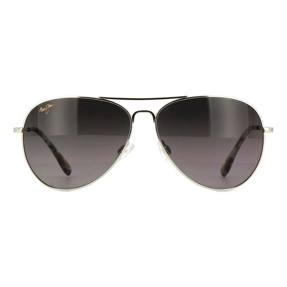 New MAUI JIM Mavericks Silver Polarised Aviator GS264 17 Sunglasses Women - Picture 2 of 4